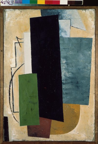 Arkitektonisk maleri. Maleri af Lyubov (Lioubov) Sergeyevna Popova (1889-1924), olie på lærred af Lyubov Sergeevna Popova
