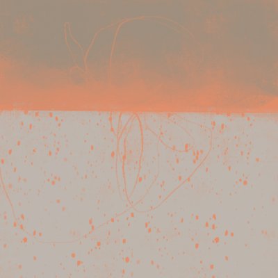 Abstrakt: Orange Horizon af MANSI SAXENA