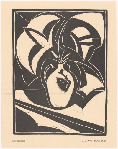 Blomster i en kande af M.A. van Dugteren
