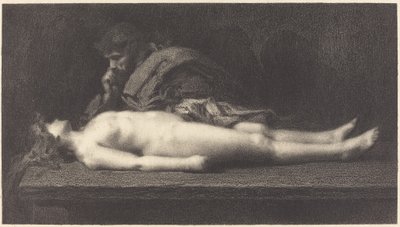 Leviten af Efraim og hans døde hustru af M.G. Fuchs after Jean Jacques Henner