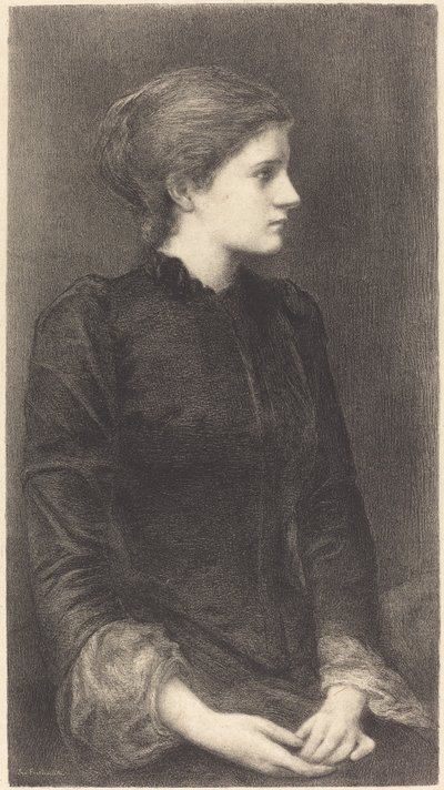 Fru Bonham af M.G. Fuchs after Sir Edward Coley Burne Jones