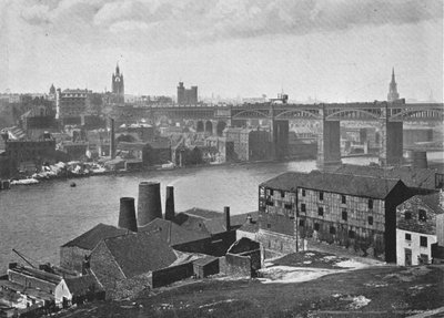 Newcastle-on-Tyne, fra Rabbit Banks, c1900 af M. Aunty