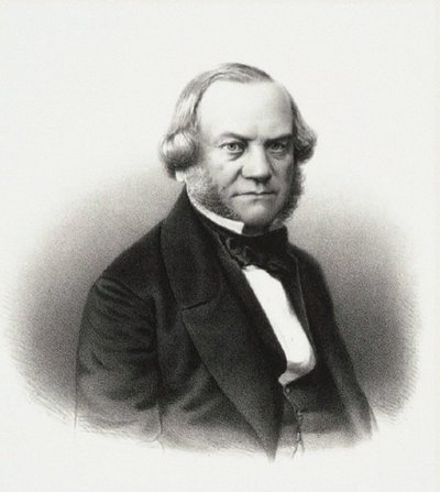 Portræt af direktøren for de kejserlige teatre Alexander Mikhaylovich Gedeonov, 1858. af M. Baryshev