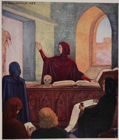 Henri de Mondeville underviser i anatomi, University of Montpellier af M. Charles Sanlaville