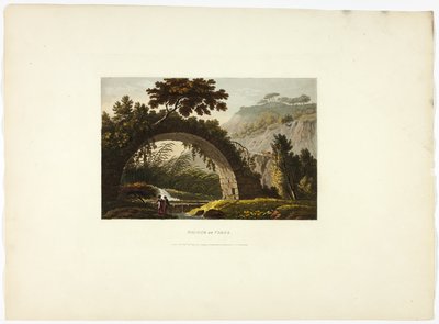 Varus-broen, planche otteogtyve fra Roms ruiner af M. Dubourg