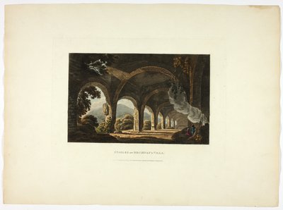 Stalde i Meccenas villa, planche 11 fra Roms ruiner af M. Dubourg