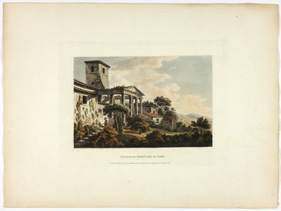 Herkules-templet i Cori, planche 32 fra Roms ruiner af M. Dubourg