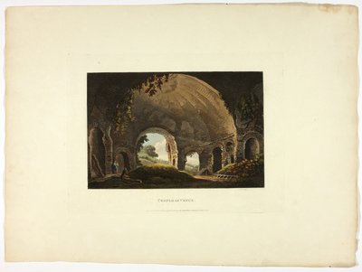Venus-templet, planche 38 fra Roms ruiner af M. Dubourg