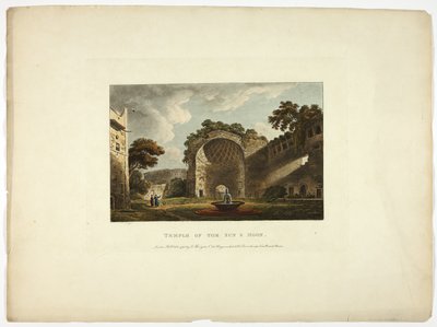 Sol- og månetemplet, plade to fra Ruins of Rome af M. Dubourg