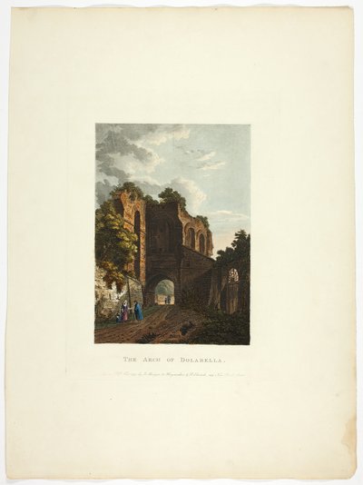 Dolabella-buen, planche 35 fra Ruinerne fra Rom af M. Dubourg