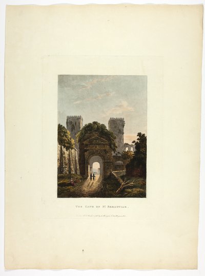 Sebastians port, planche 17 fra Roms ruiner af M. Dubourg