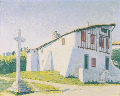 Bisque House, St. Jean de Luz, Frankrig (olie på lærred) af M. Evelyn McCormick