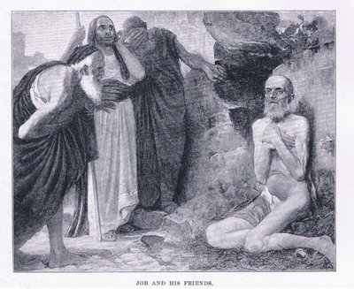 Job og hans venner, fra The Magazine of Art 1893, Cassell and Company af M. Lavergne
