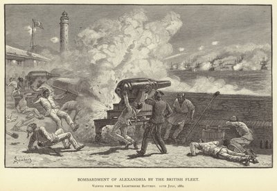 Den britiske flådes bombardement af Alexandria af M. Schonberg