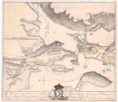 A Plan of Rhode Island af Seix (manuskript) af M. Seix