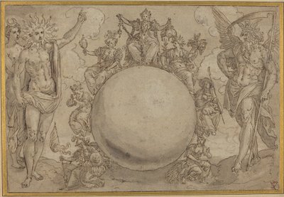 Apollo, Diana og tid med menneskelivets cykliske omskiftelser af Maarten de Vos