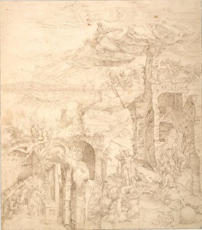 En allegori om troens kraft af Maarten van Heemskerck