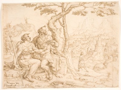 Juda og Tamar af Maarten van Heemskerck