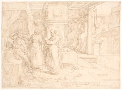 Peter helbreder den lamme Æneas af Maarten van Heemskerck