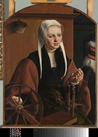 Portræt af en kvinde, muligvis Anne Codde Portræt af en kvinde af Maarten van Heemskerck