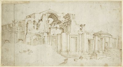 Sydlige korsarm i den nye Peterskirke af Maarten van Heemskerck