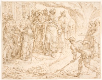 Tamar giver sig til kende af Maarten van Heemskerck