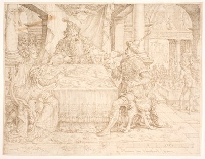 Hamans fald af Maarten van Heemskerck