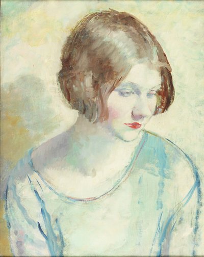 Helen (olie og blyant på lærred) af Mabel Greenberg
