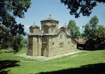 Klosterkirken St. Pantaleimon, bygget ca. 1164 af Macedonian School