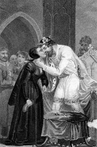 Edward IV modtager enkens bidrag, 15. århundrede 19. århundrede. af Mackenzie
