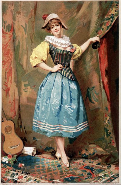 Kostumet (En kvinde med en guitar), sd. 19 af Madeleine Lemaire