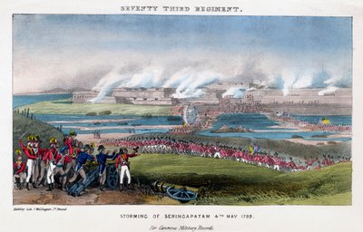 Treoghalvfjerds regiment, stormning af Seringapatam, Indien, 4. maj 1799. af Madeley