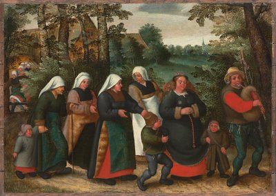 Brudens procession af Maerten van Cleve