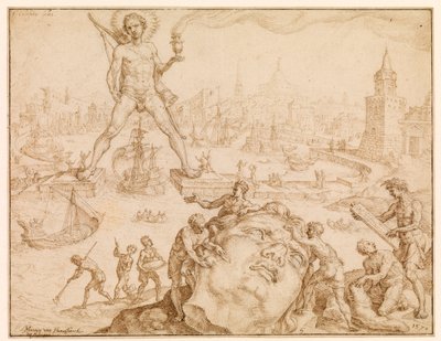 Kolossen af Rhodos, 1570 af Maerten van Heemskerck