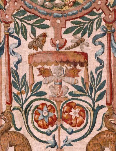 Stiftsmuseum (Diocesan Museum). flamsk gobelin. Bruxelles. François Geubels værksted. Serien historien om Gideon. Israelitterne giver deres del af byttet til Gideon. Silke og uld. Legat af Bisho af Maerten van Heemskerck