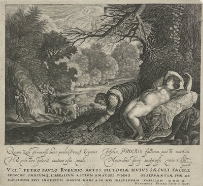 Cephalus en Procris af Magdalena van de Passe