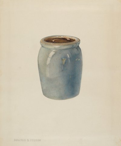 Keramikkrukke, ca. 1938. af Magnus S. Fossum