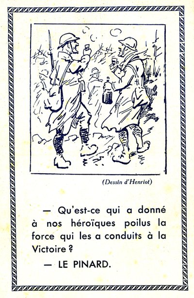 Første Verdenskrig (1914-18): Hvad gav vores heroiske soldater den styrke, der førte dem til sejr Pinard (illustration) af Maigrot Henri known as Henriot
