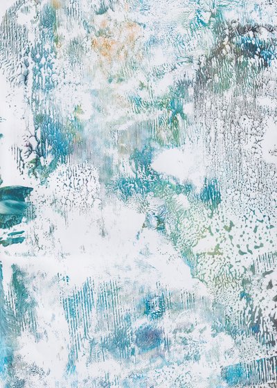 Abstrakt Icy Blues af Maira Ribena
