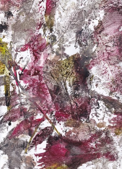Crimson Botaniske aftryk af Maira Ribena