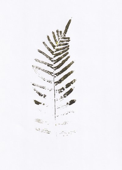 Minimalistisk bregneblad-mønster af Maira Ribena
