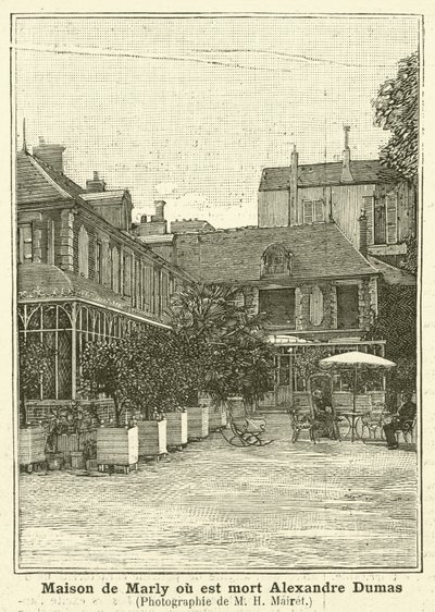 Huset i Marly, hvor den franske forfatter Alexandre Dumas den yngre døde af Mairet