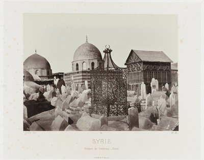 Se på en begraafplads i Damaskus (Syrien/Groups of Tombs - Damaskus) Gammel arkitektur: Egypten, Grækenland, Lilleasien: Fotoalbum (serietitel) af Maison Bonfils