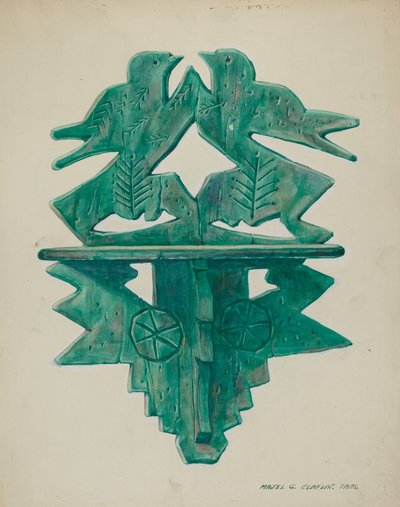 Fuglehylde, ca. 1940. af Majel G. Claflin
