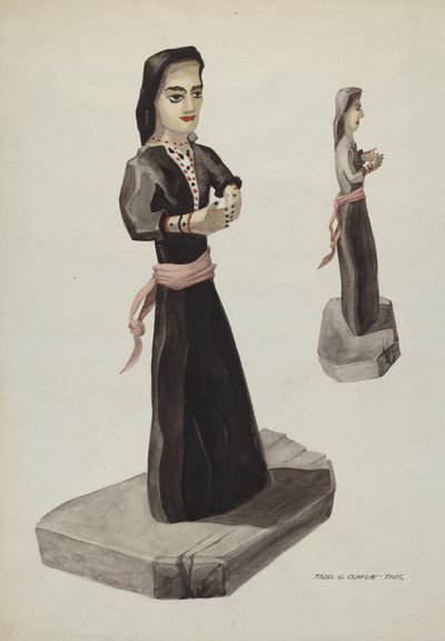 Bulto, Santa Rita, ca. 1937. af Majel G. Claflin