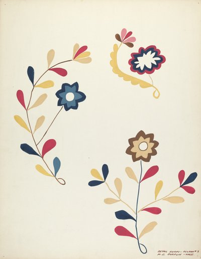 Design fra den foreslåede portefølje af Majel G. Claflin