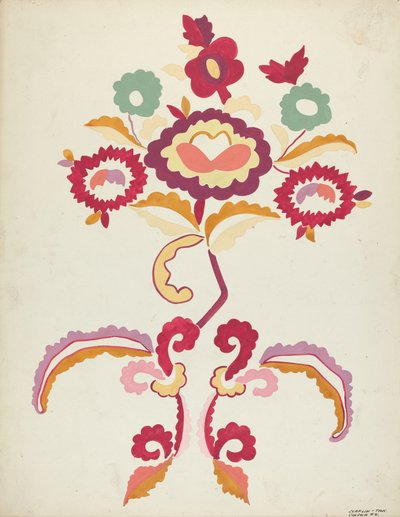 Design fra en foreslået portefølje af Majel G. Claflin