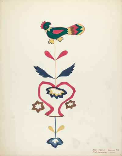 Design fra en foreslået portefølje, 19351942. af Majel G. Claflin