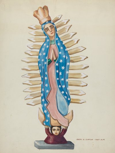 Guadalupe Wood Holy eller Bulk, ca. 1937. af Majel G. Claflin