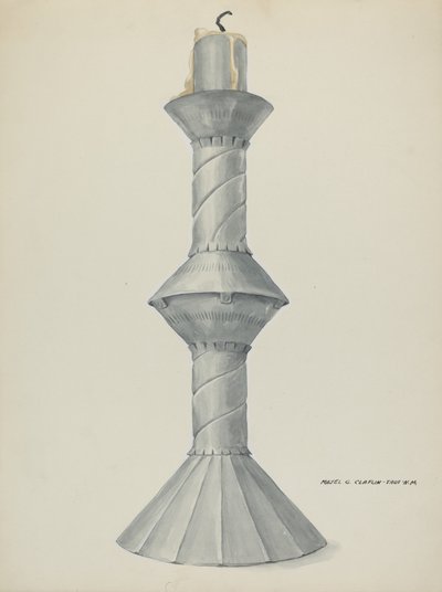 Penitente alter lysestage, ca. 1937. af Majel G. Claflin